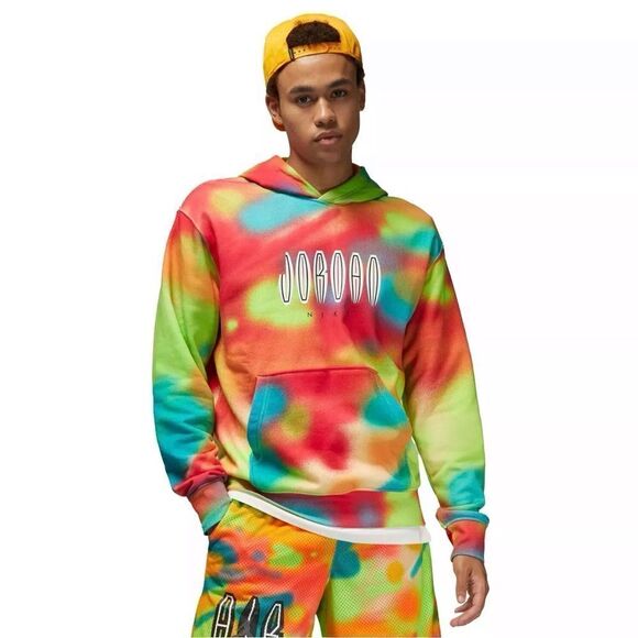 Nike Air Jordan Flight MVP Pullover Hoodie Tie Dye - Picture 1 of 9